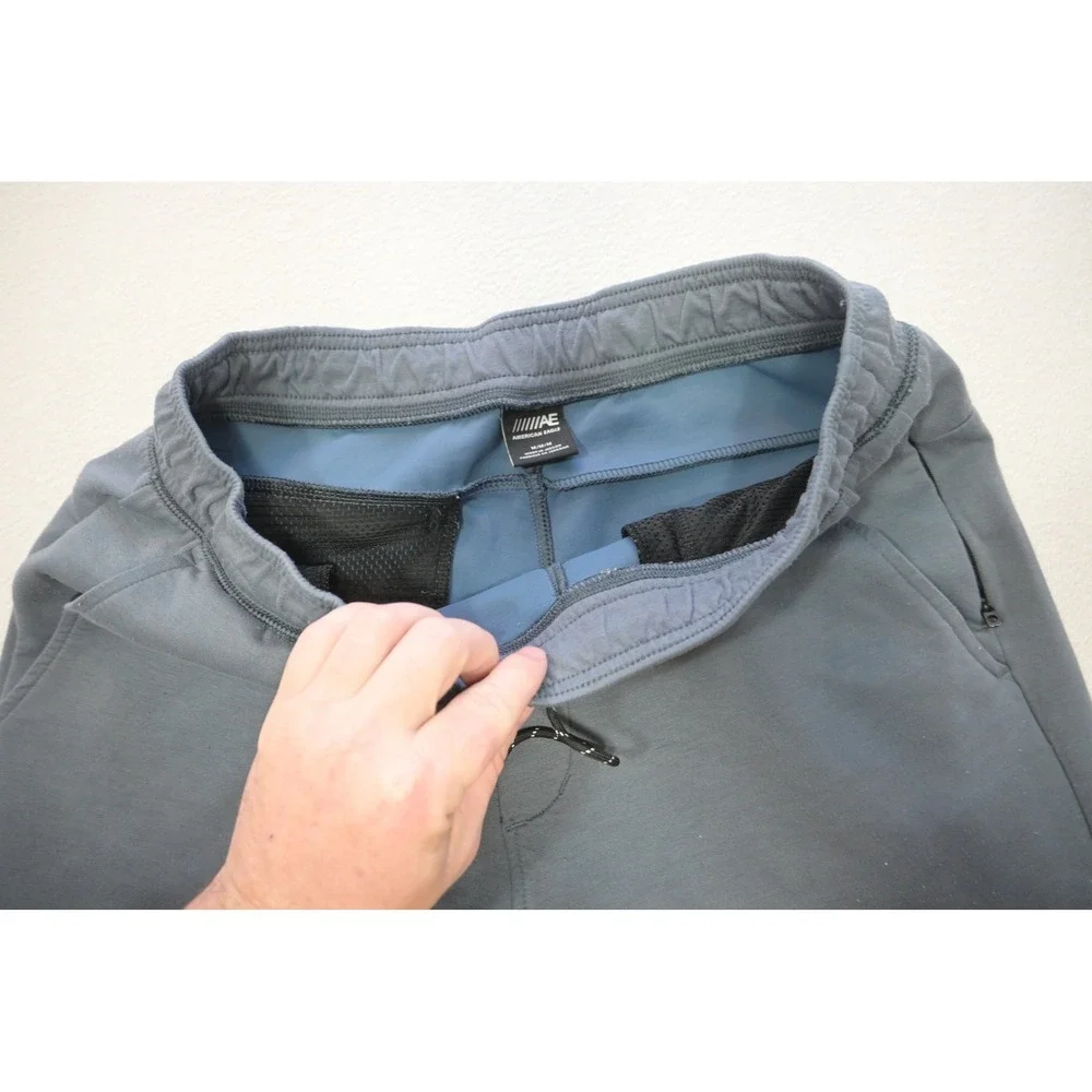 American Eagle Joggers Tapered Sweat Pants Men Medium Tech Fleece Athletic‎